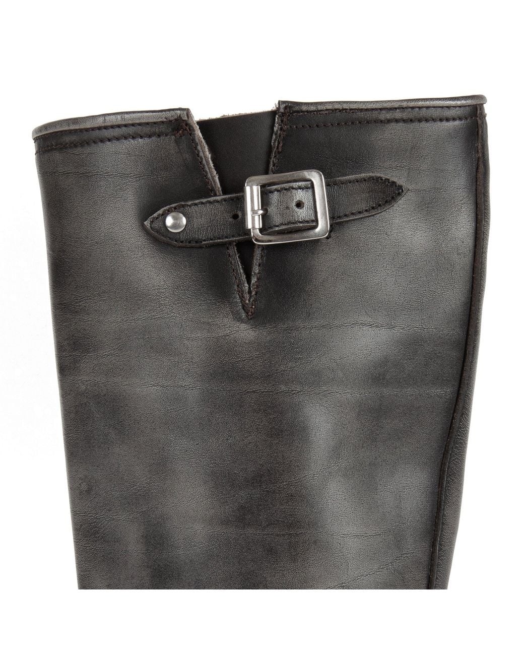 Urbnkicks Black Tall Biker Boots