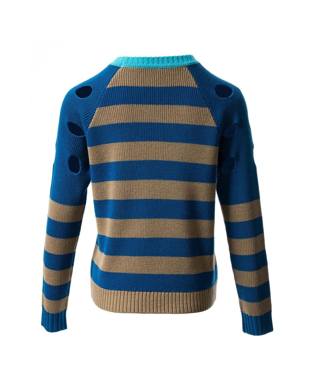 Fully Fashioning Blue Brooke Sweater