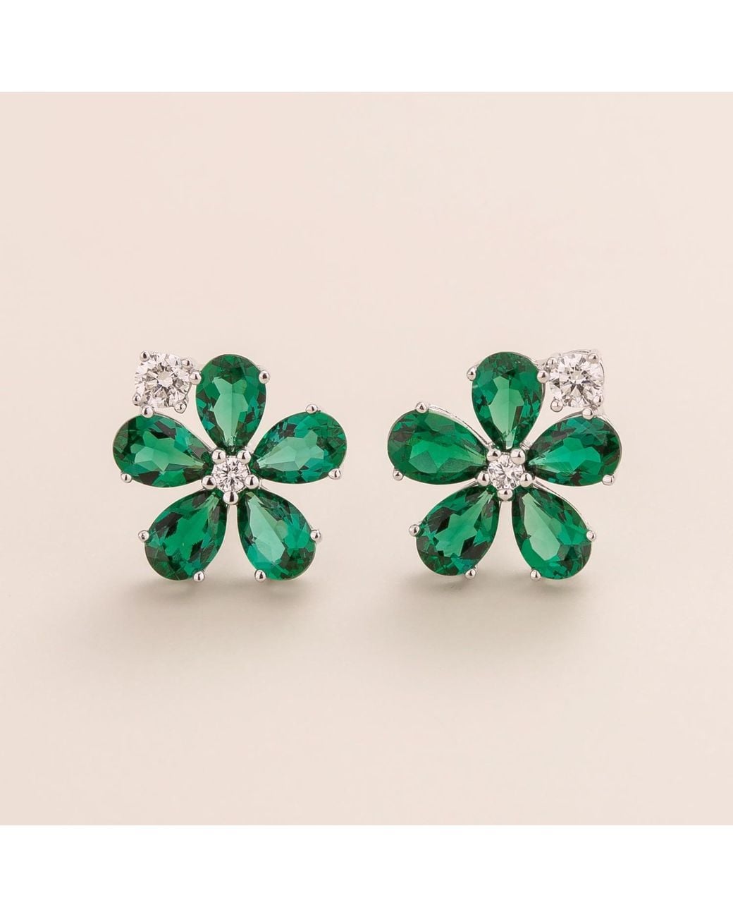 Juvetti Green Florea Earrings