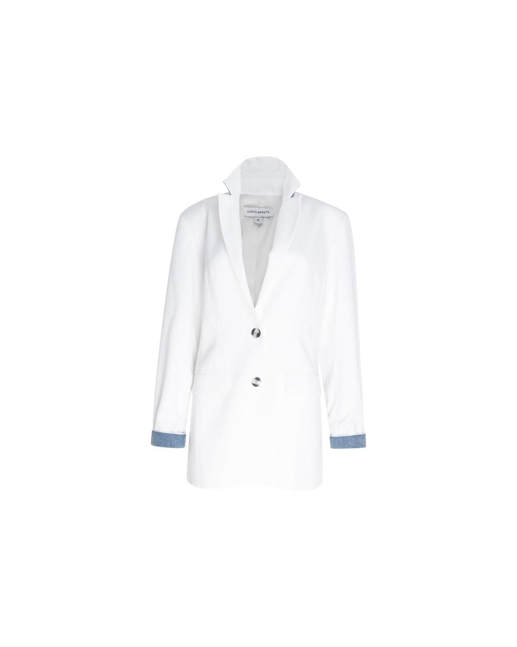 Circular Path White Donna Blazer
