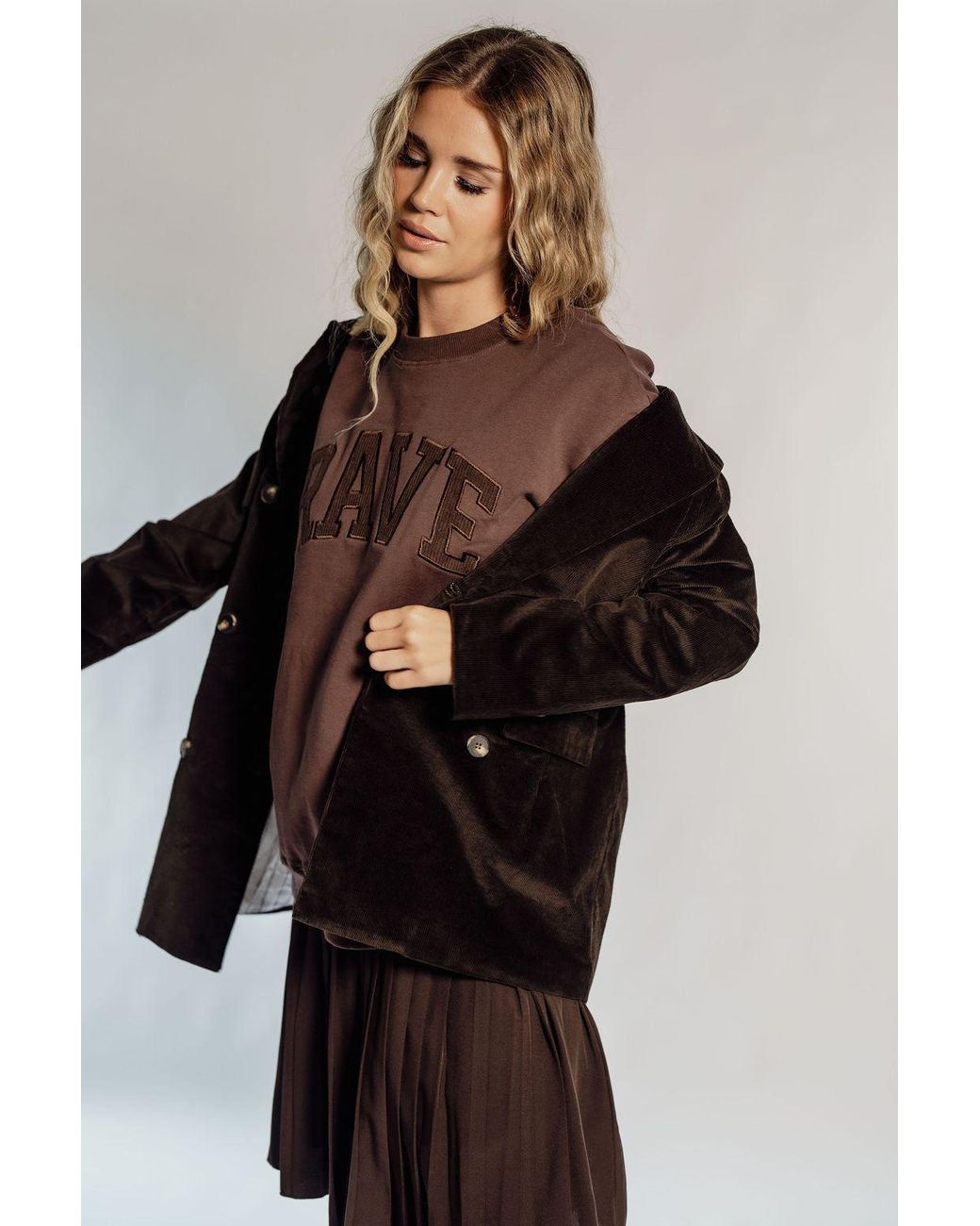 Rave on Trend Black Corduroy Blazer