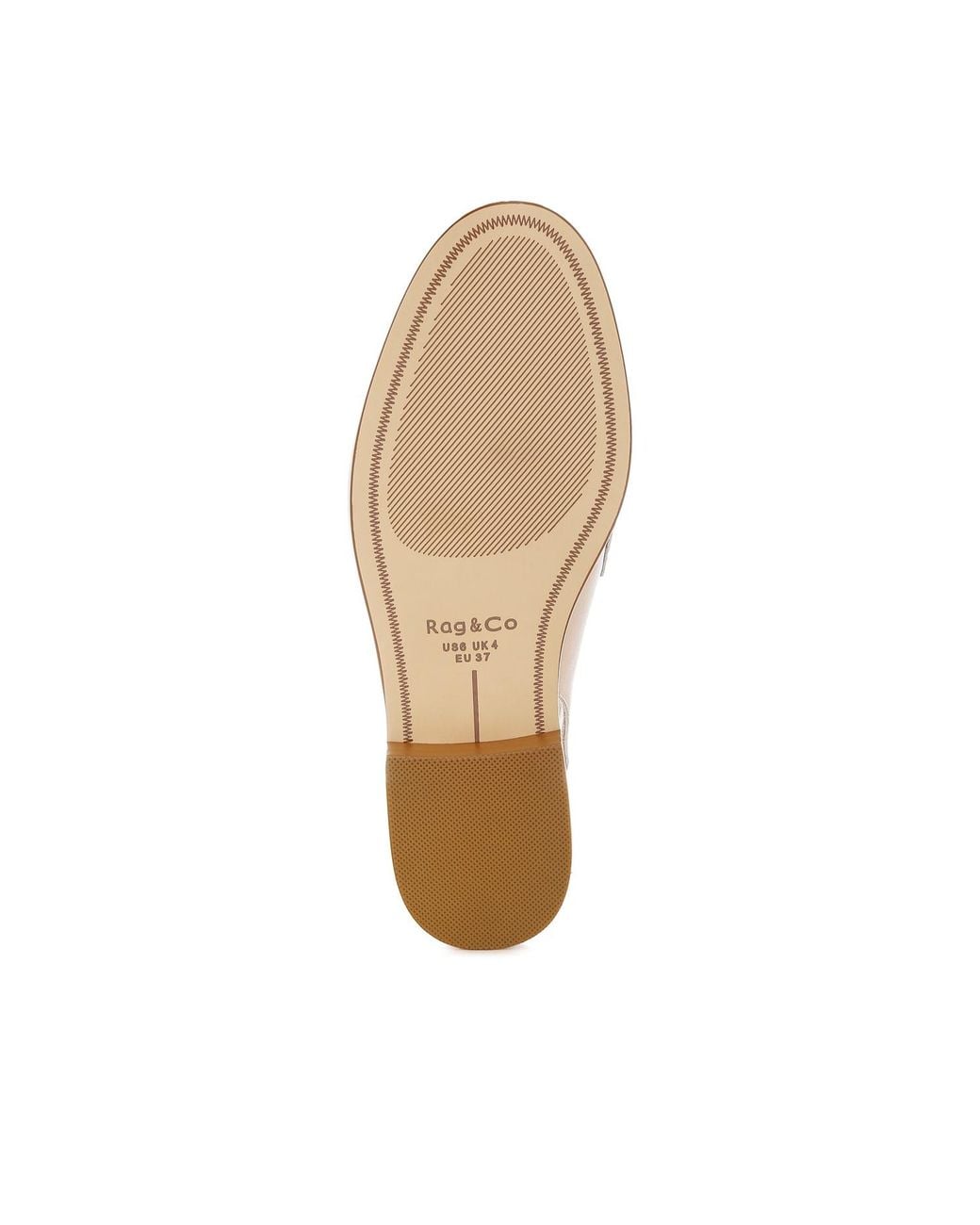 Rag & Co Natural Neutrals Jemykin Genuine Leather Loafer Sandals