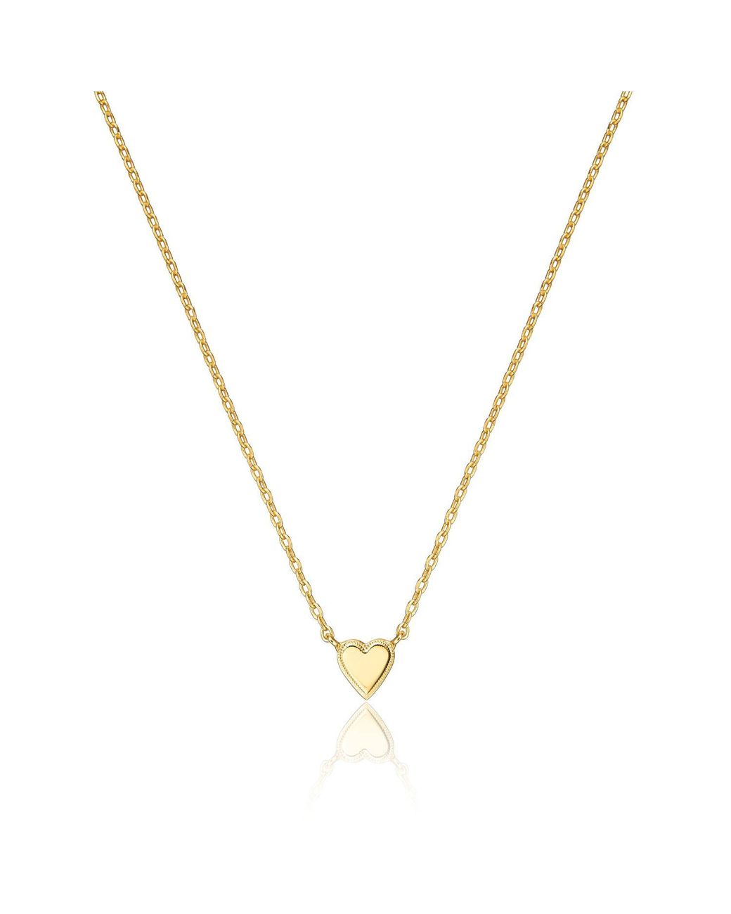 Lily & Roo Metallic Tiny Heart Necklace