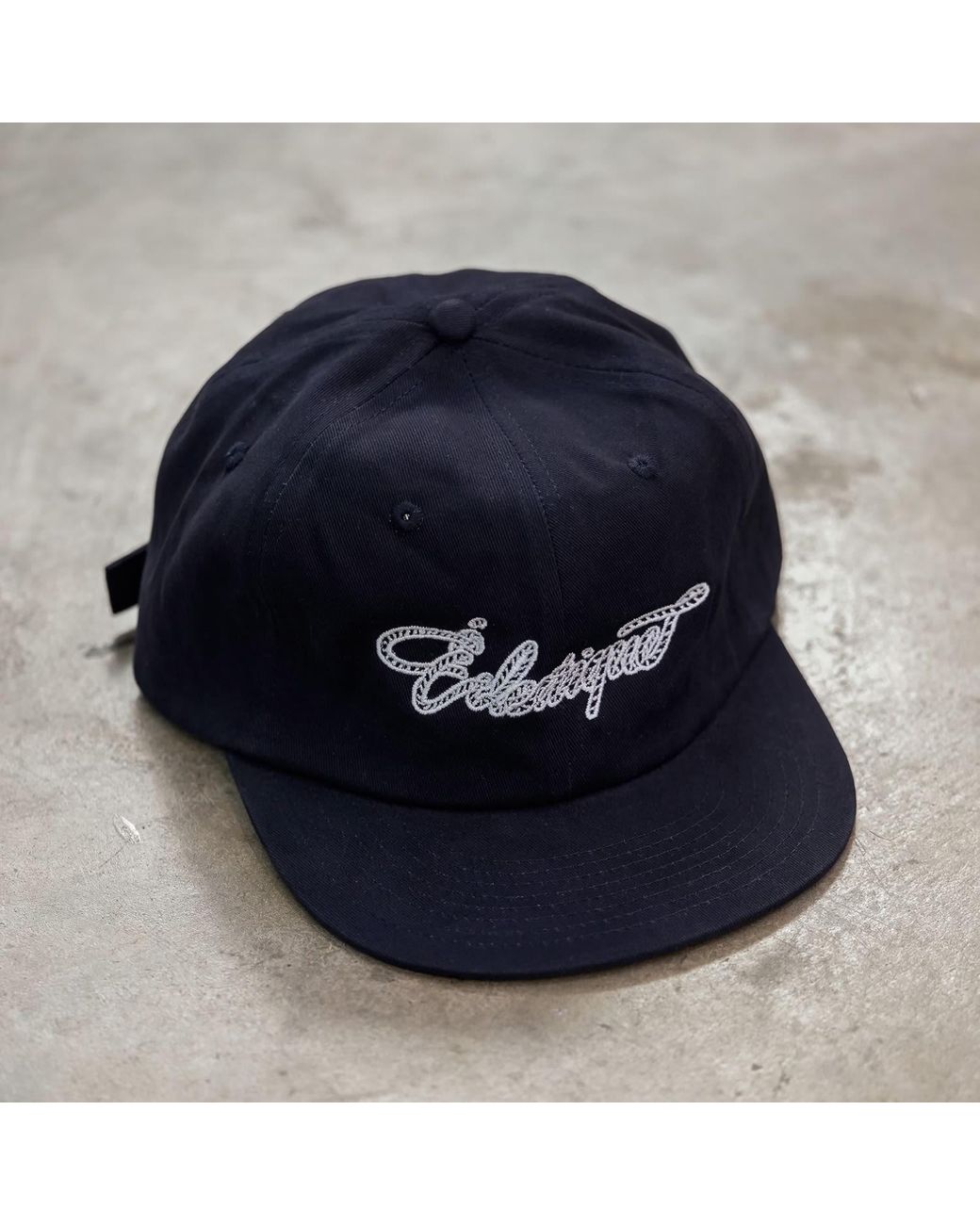 Éclectique Blue Rope Script Dad Hat for men