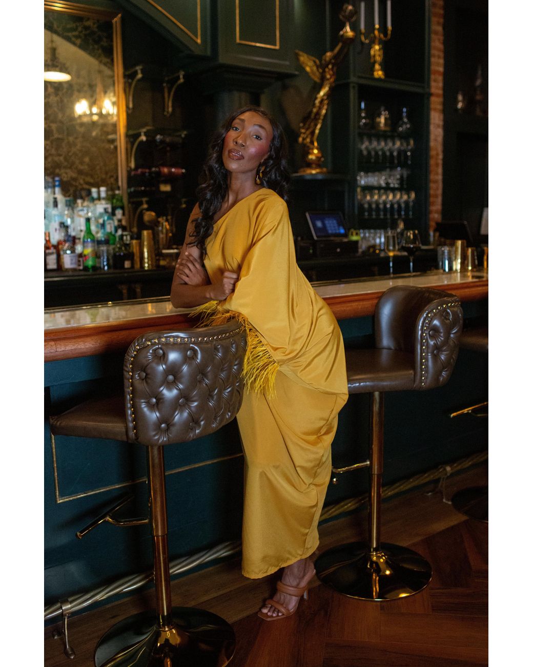 Jennafer Grace Yellow Chelziah Caftan