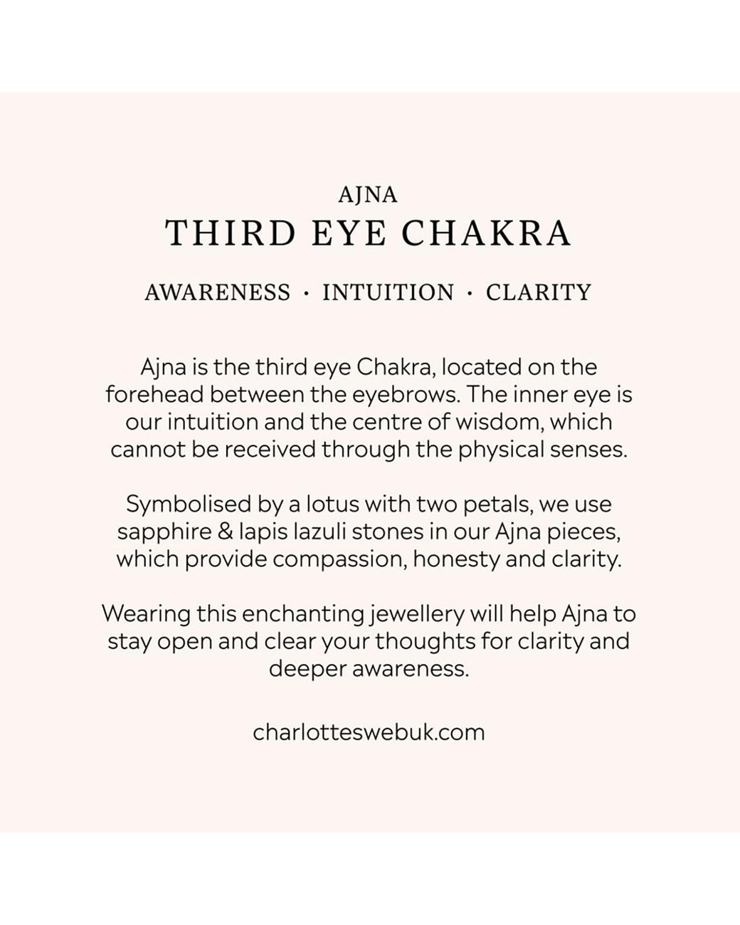 Charlotte's Web Jewellery Metallic Third Eye Chakra Necklace