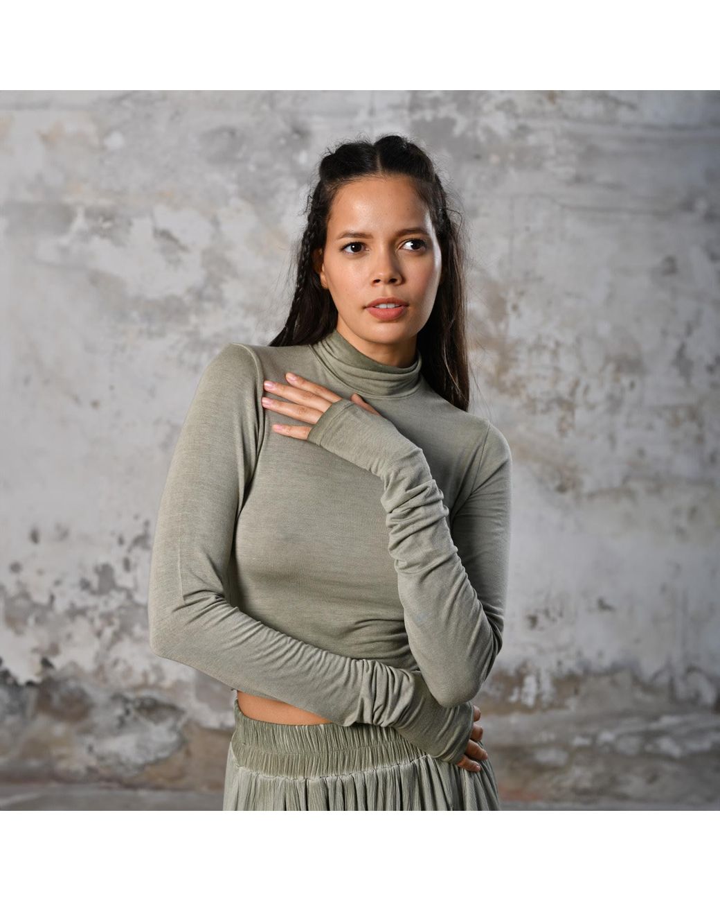 Zhenabia Green Na Body Khaki