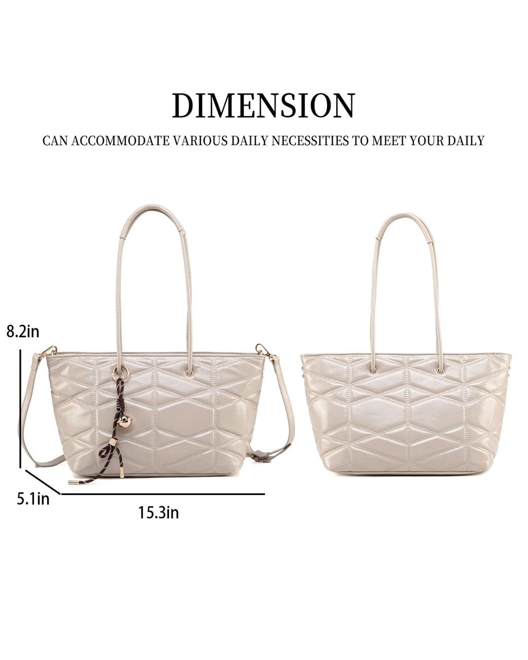 Mkf Collection - J'omor Natural Neutrals Karen Tote Bag