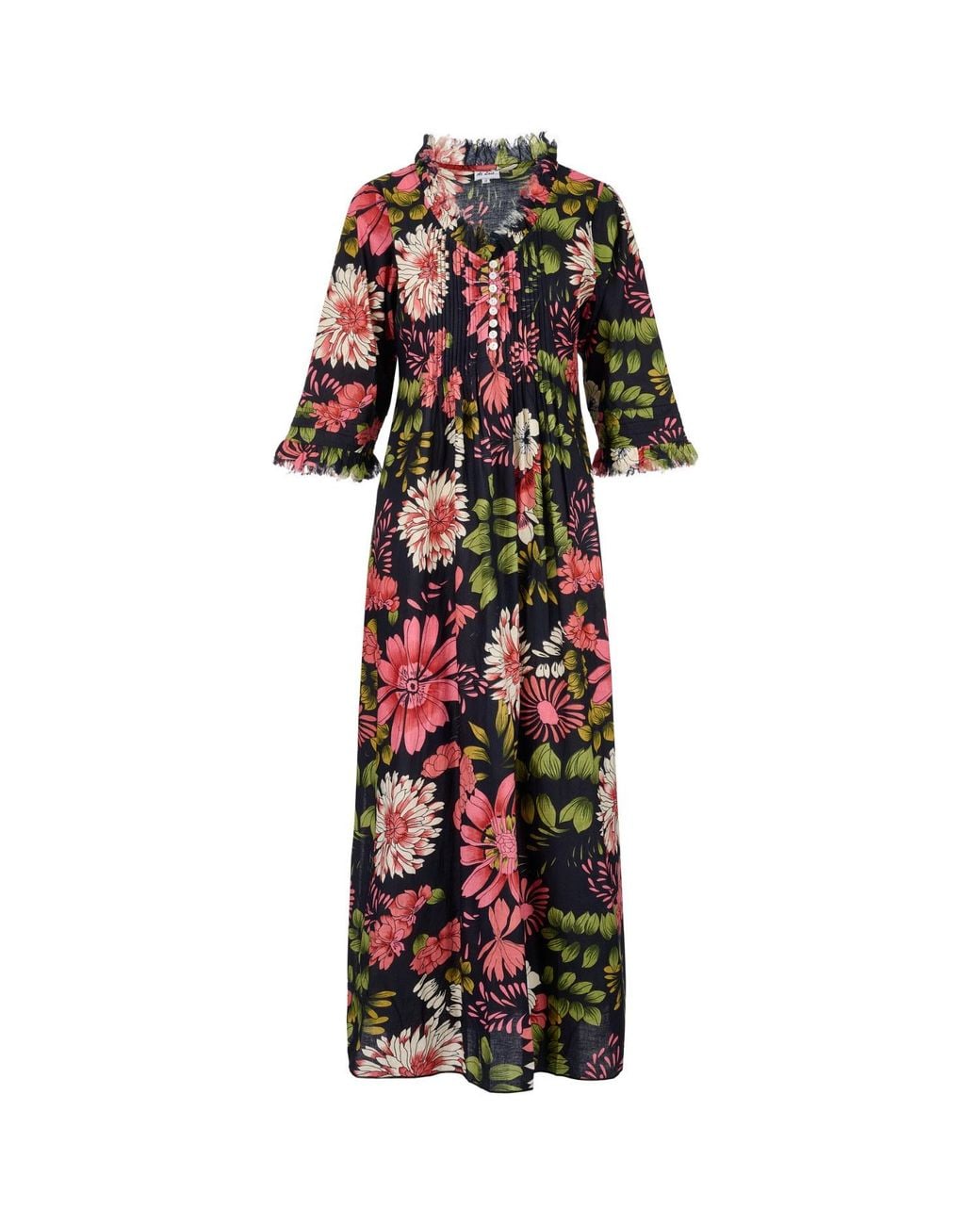 At Last Red Cotton Annabel Maxi Dress