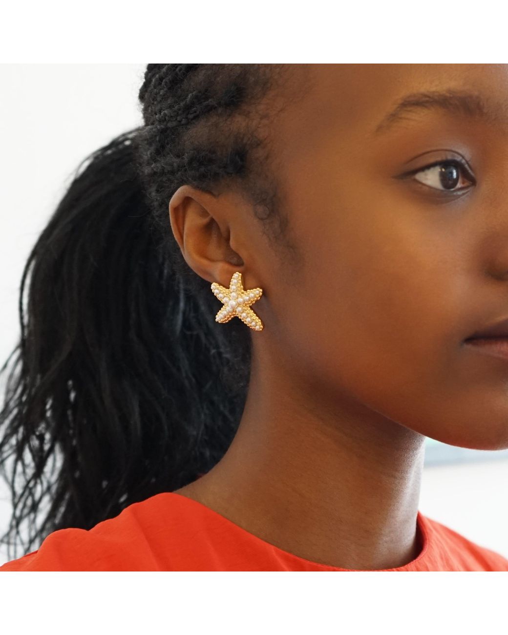 Smilla Brav Metallic Earrings Seestern
