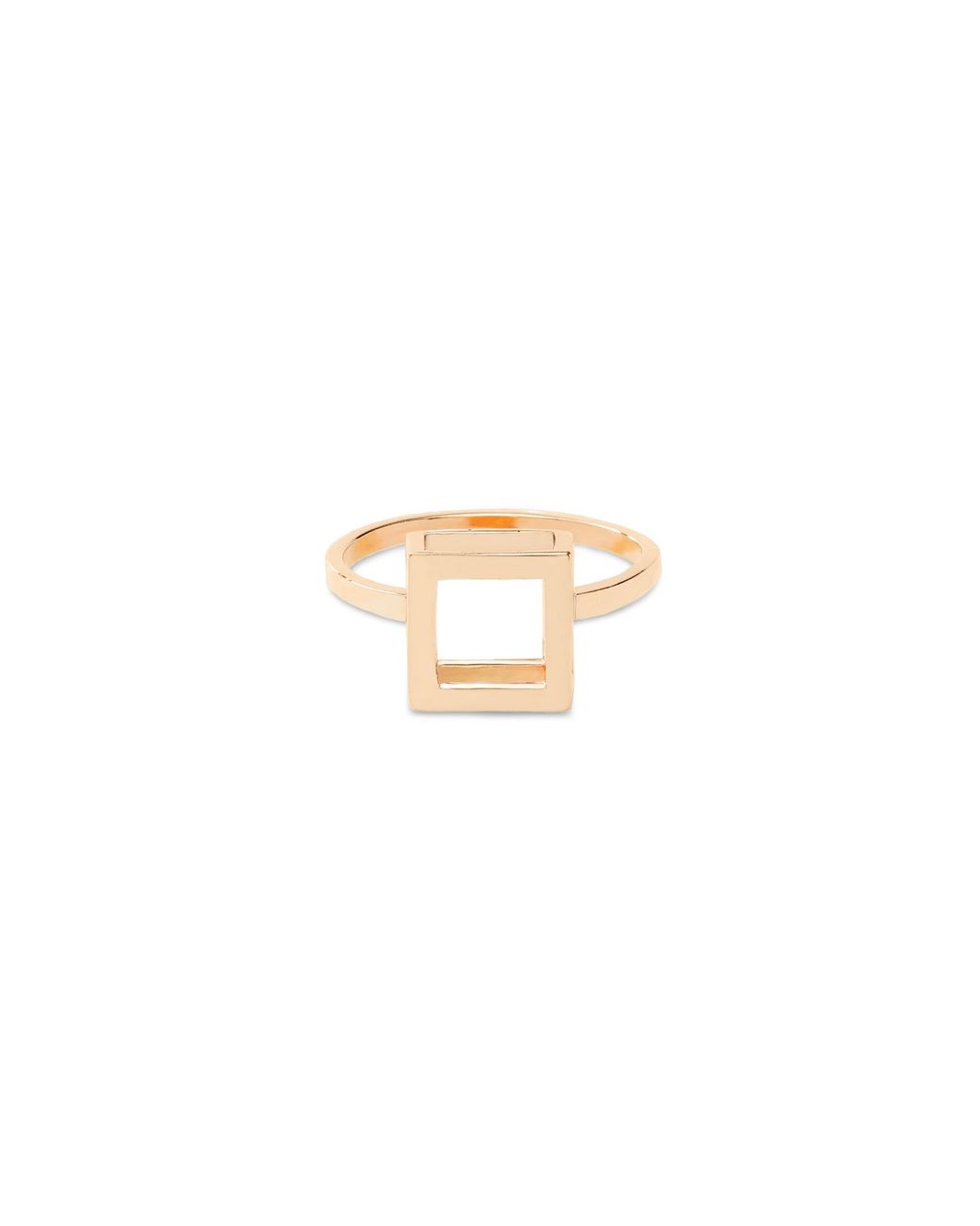 Sheida Farrokhi Metallic Rose Square Ring