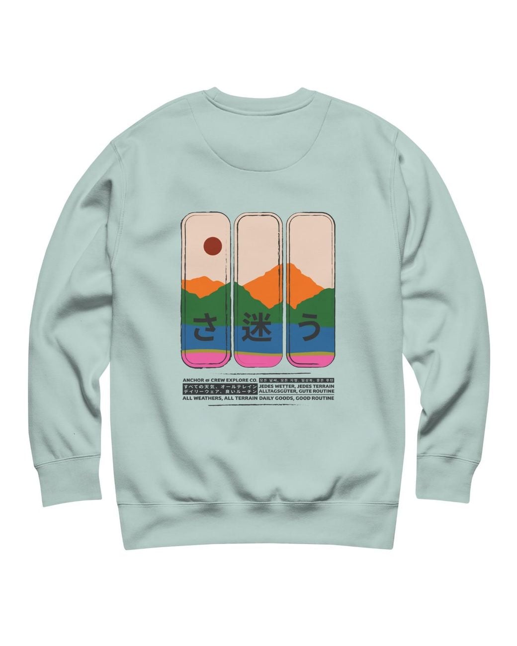 Anchor and Crew Gray Ice Nomad Passenger Organic Cotton Sweatshirt