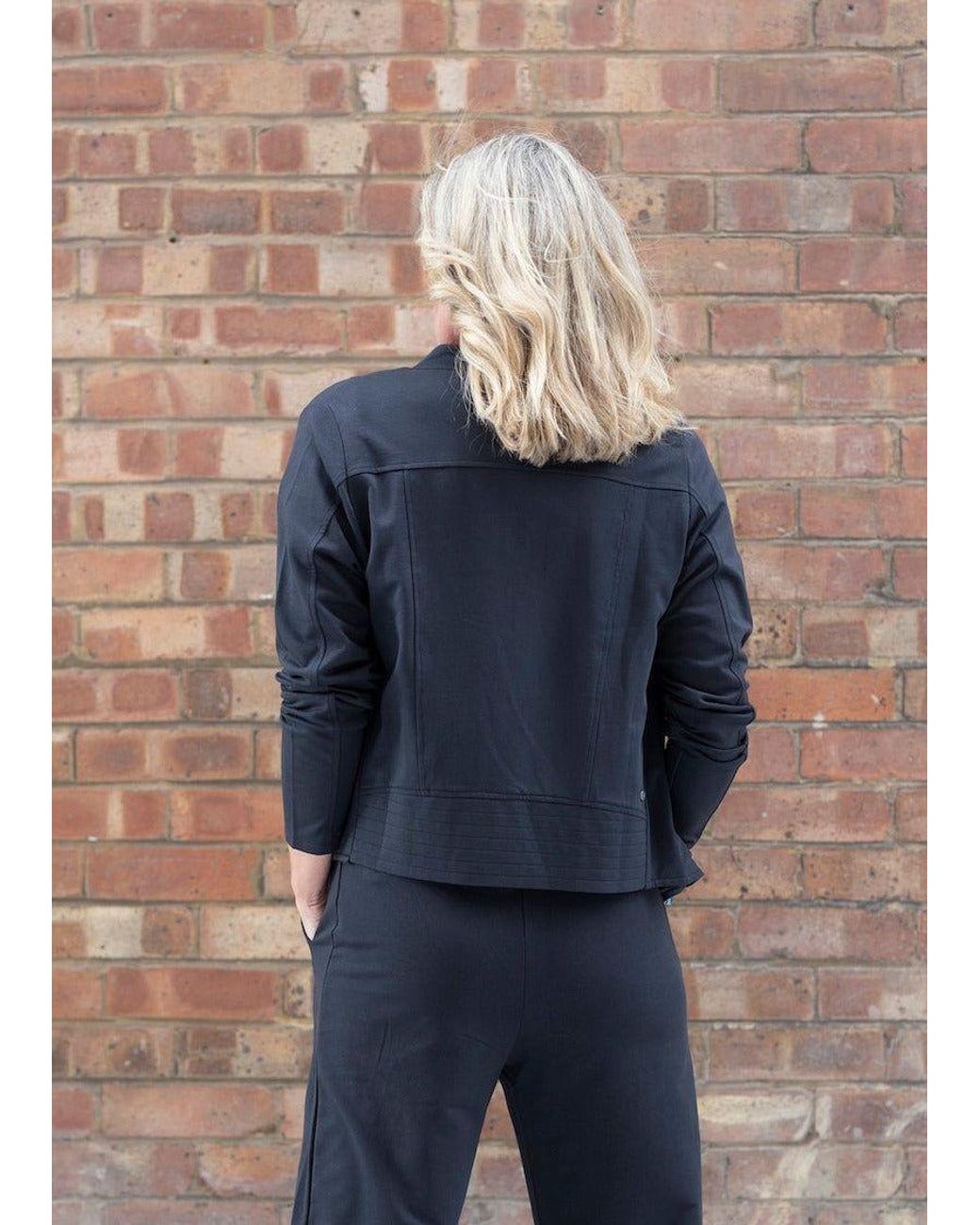 Weartwo London Black Enyo Biker Jacket, Charcoal
