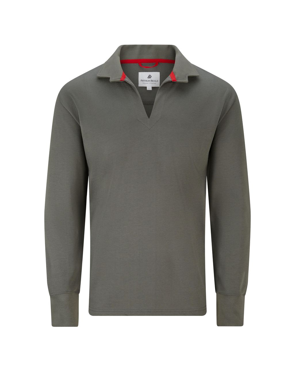 Arthur Beale Gray Vintage Cotton Rugby Shirt for men