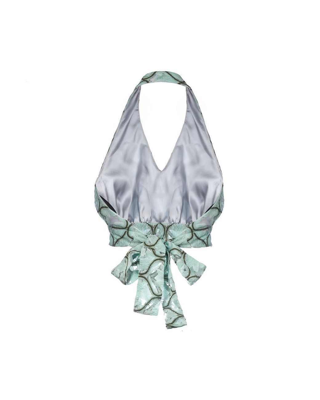 Andreeva Blue Mint Cross-Front Top