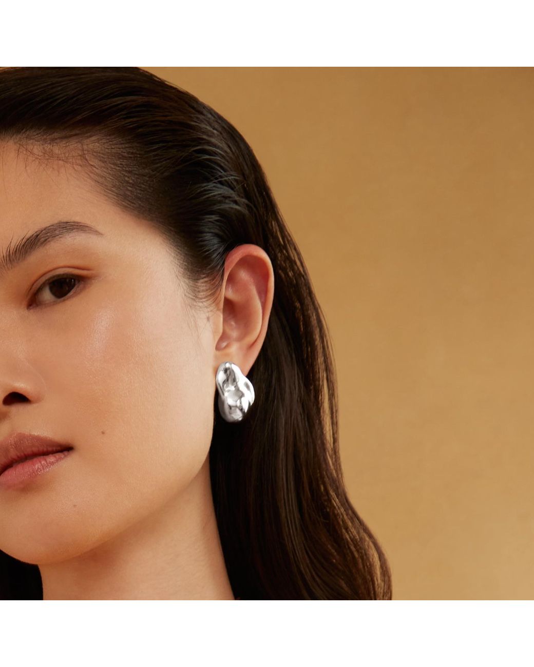 Biko Jewellery Metallic Molten Studs