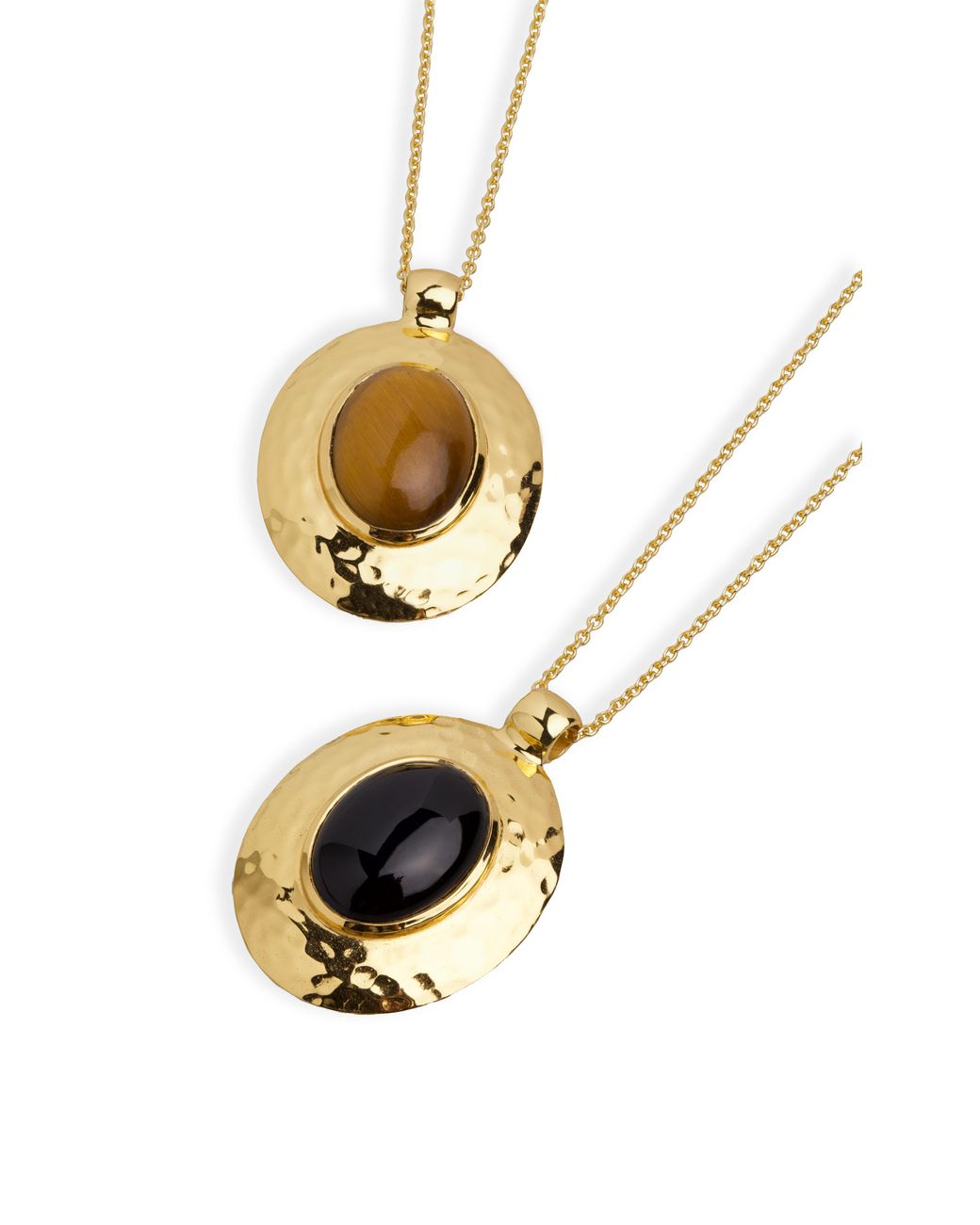 Argento Vivo Metallic Terra Necklace — Onyx