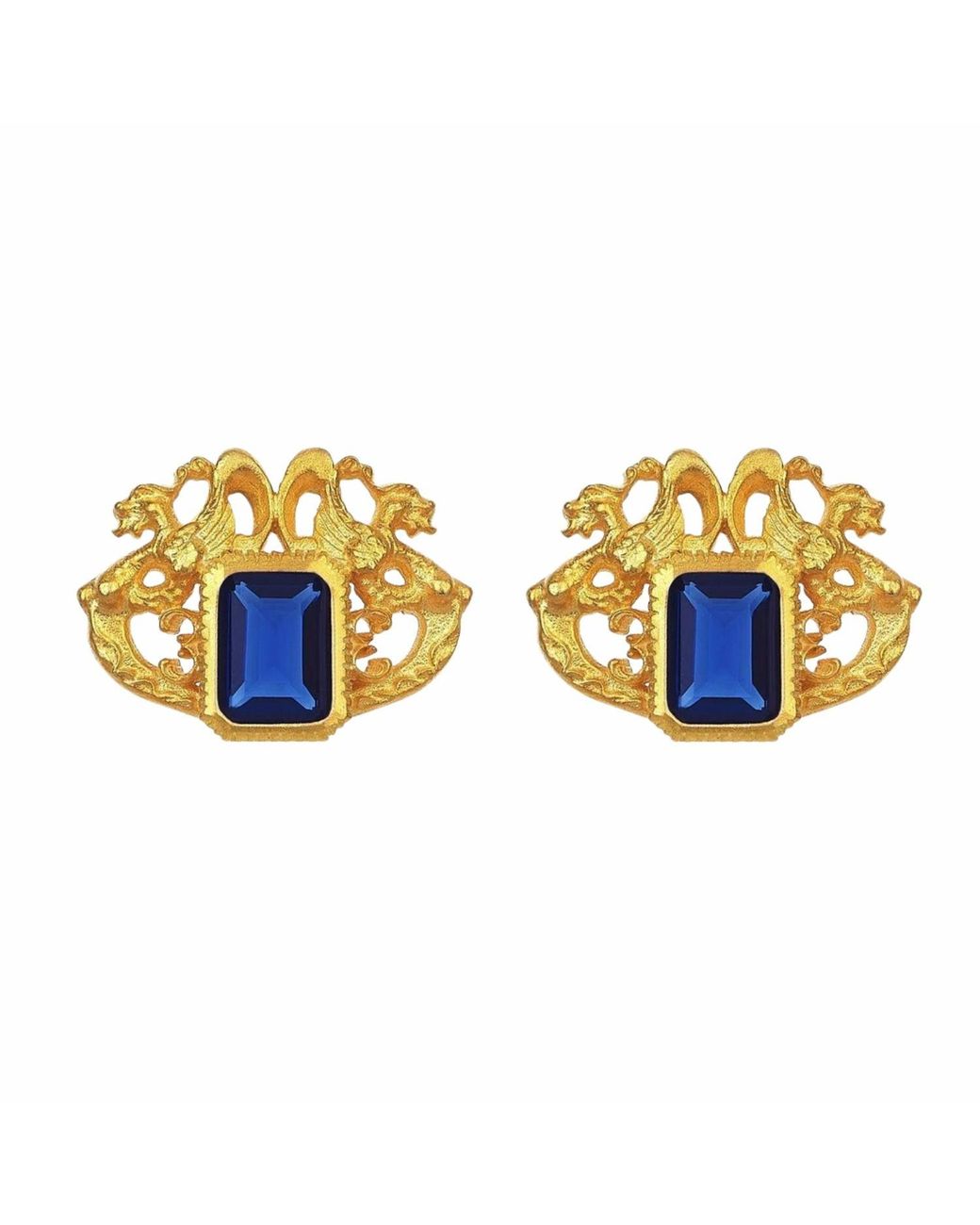 Stefan Tiron Blue Guinevere Earing