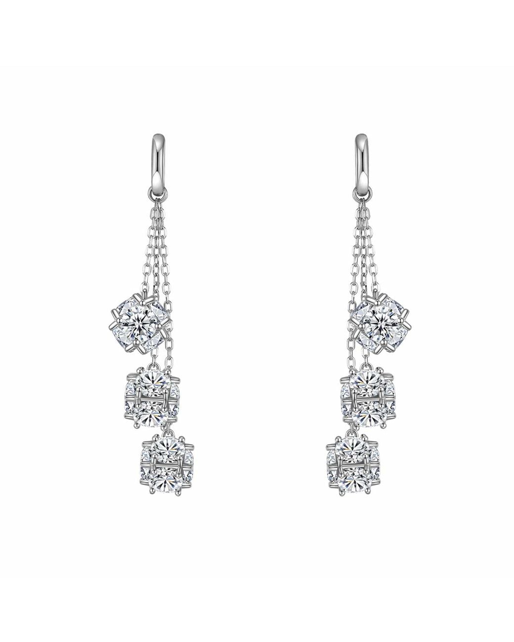 Retro Chic Metallic Rock Sugar Earrings