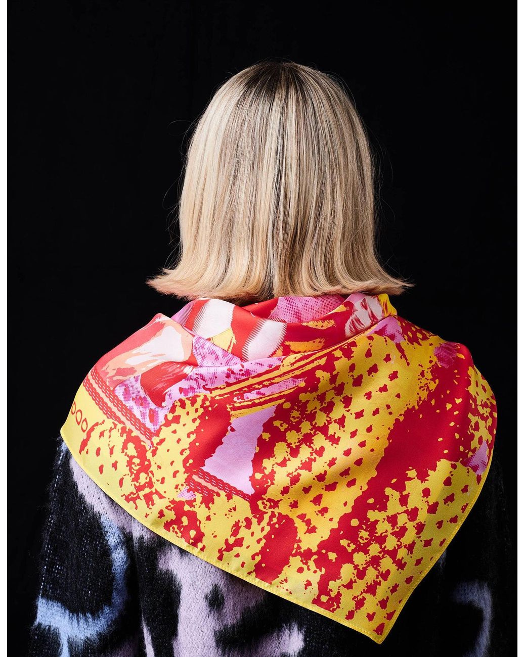 Gresham Blake Pink Rodeo Silk Scarf