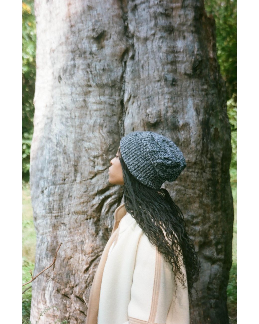 Gigi Knitwear Blue Cable Hat