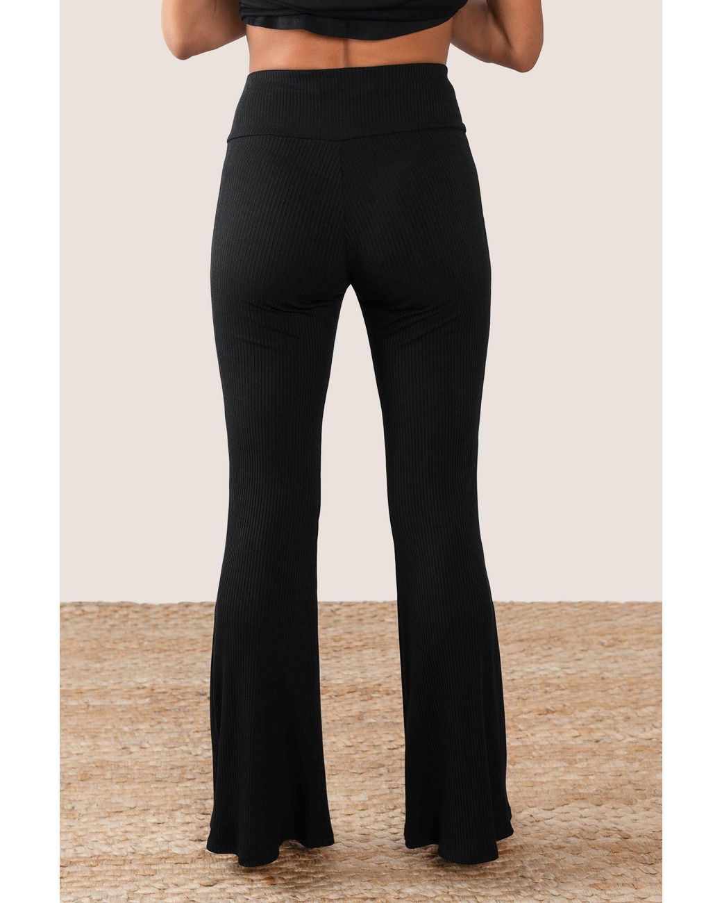 JJwinks Black Getaway Ribbed Lounge Pants