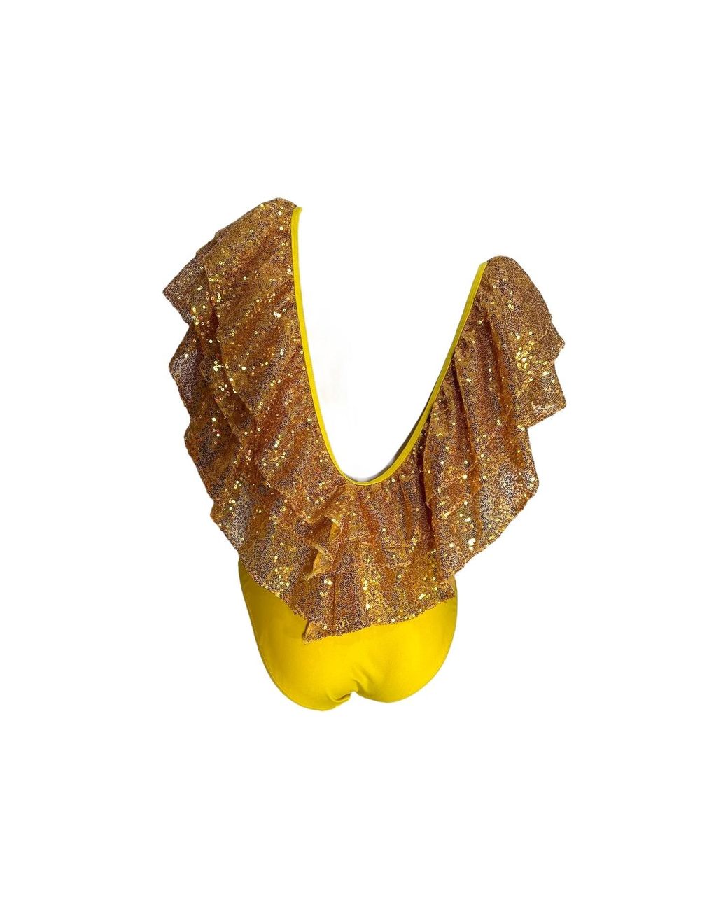 Julia Clancey Orange Victory Sequin Swim Body