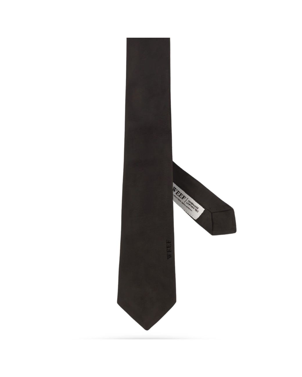 Ware Collective Black Weef Leather Tie for men