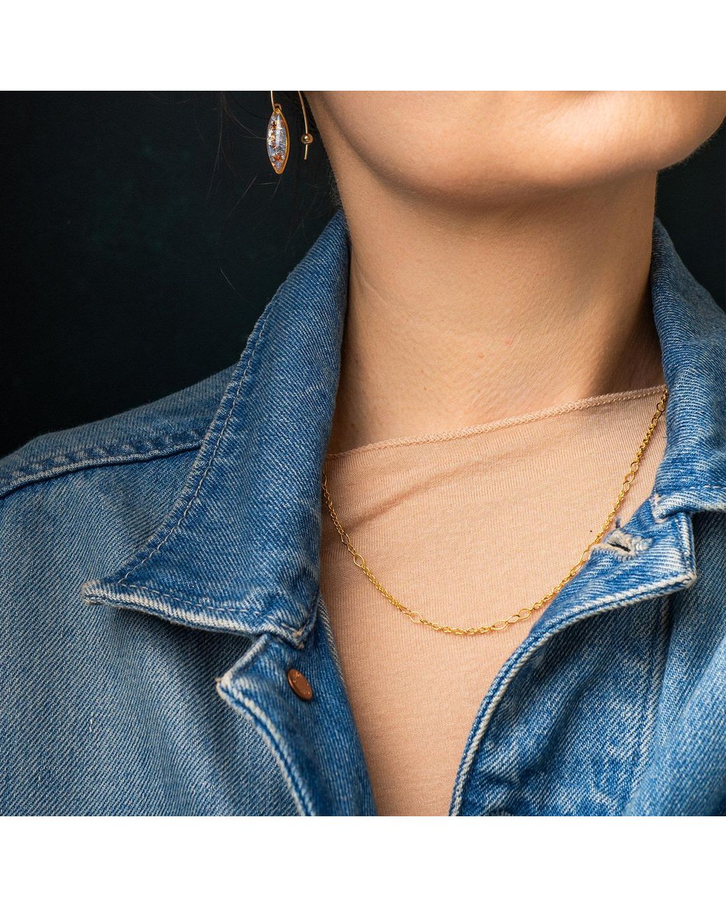 Kate Koel Metallic Link Necklace