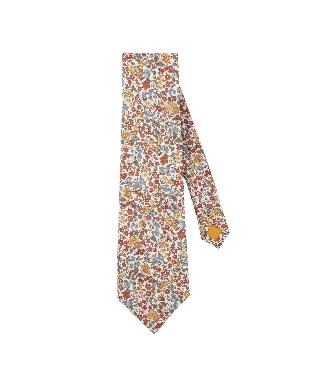 LE COLONEL Metallic Safran Liberty Ava Tie for men