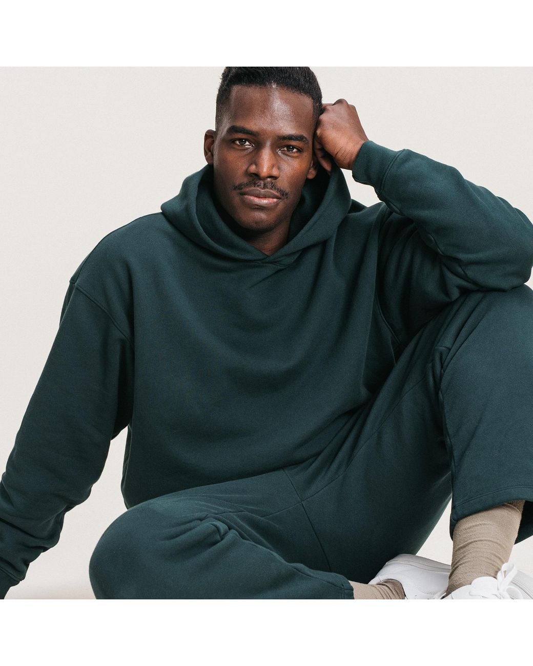 Ocio Leisurewear Green Oversized Hoodie for men