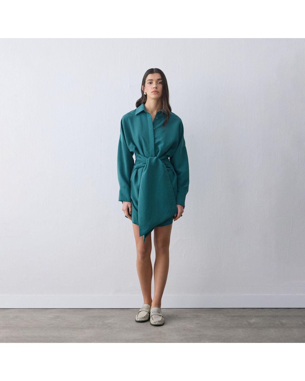 Thisisu Collection Green Verda Shirt Dress