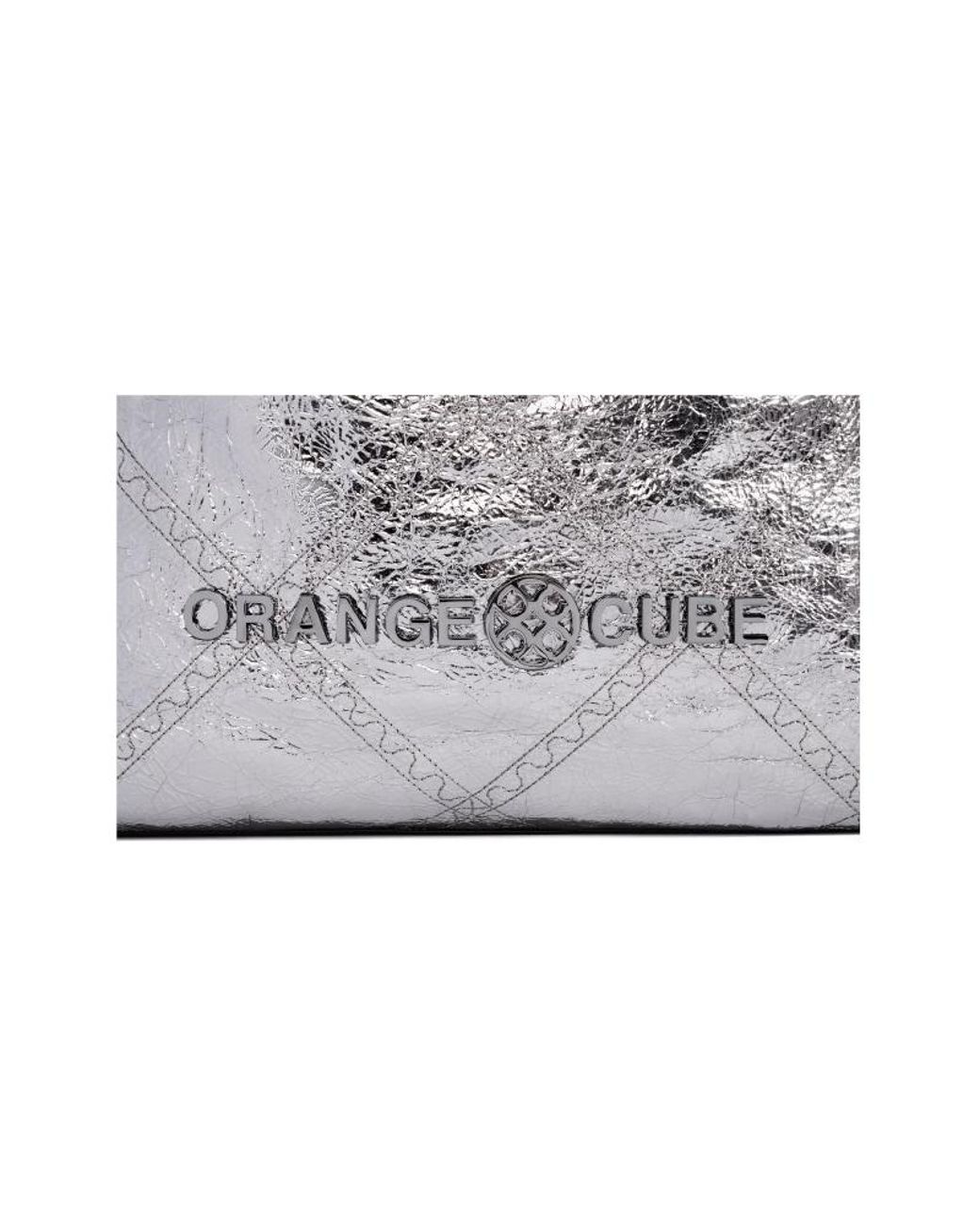 Orange Cube White Metropolitan Crossbody Bag