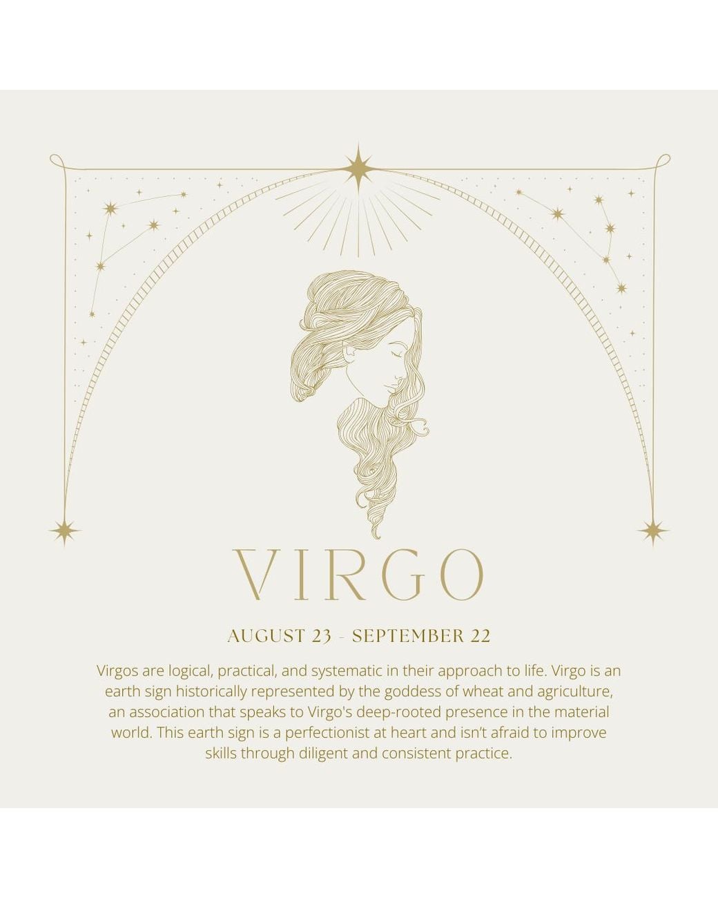 Cier Metallic Virgo Zodiac Necklace