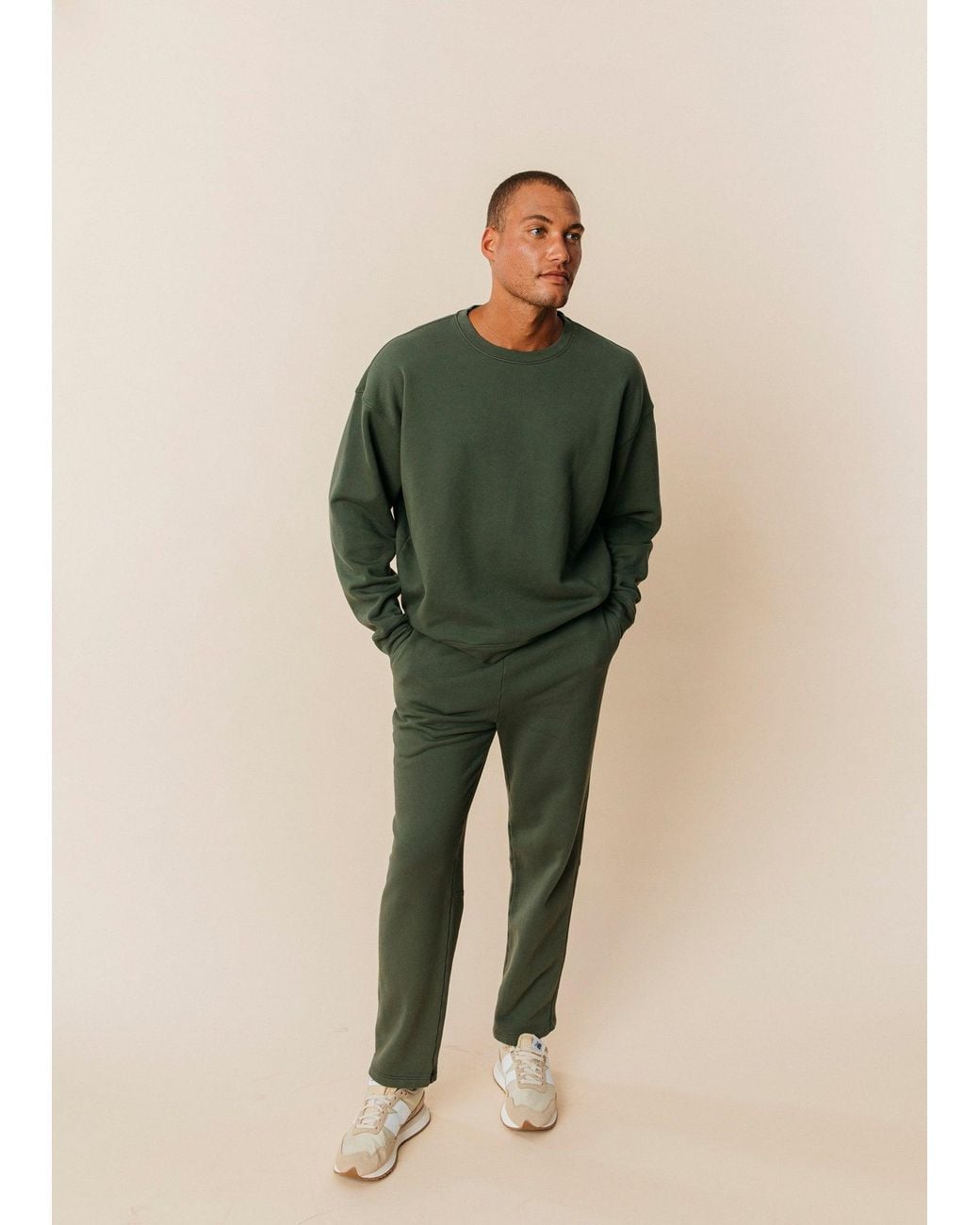Ocio Leisurewear Green Straight Leg Pant for men