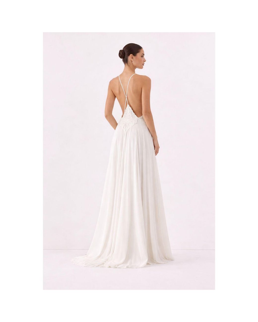 Curated Row Olivia Backless Maxi Dress in White