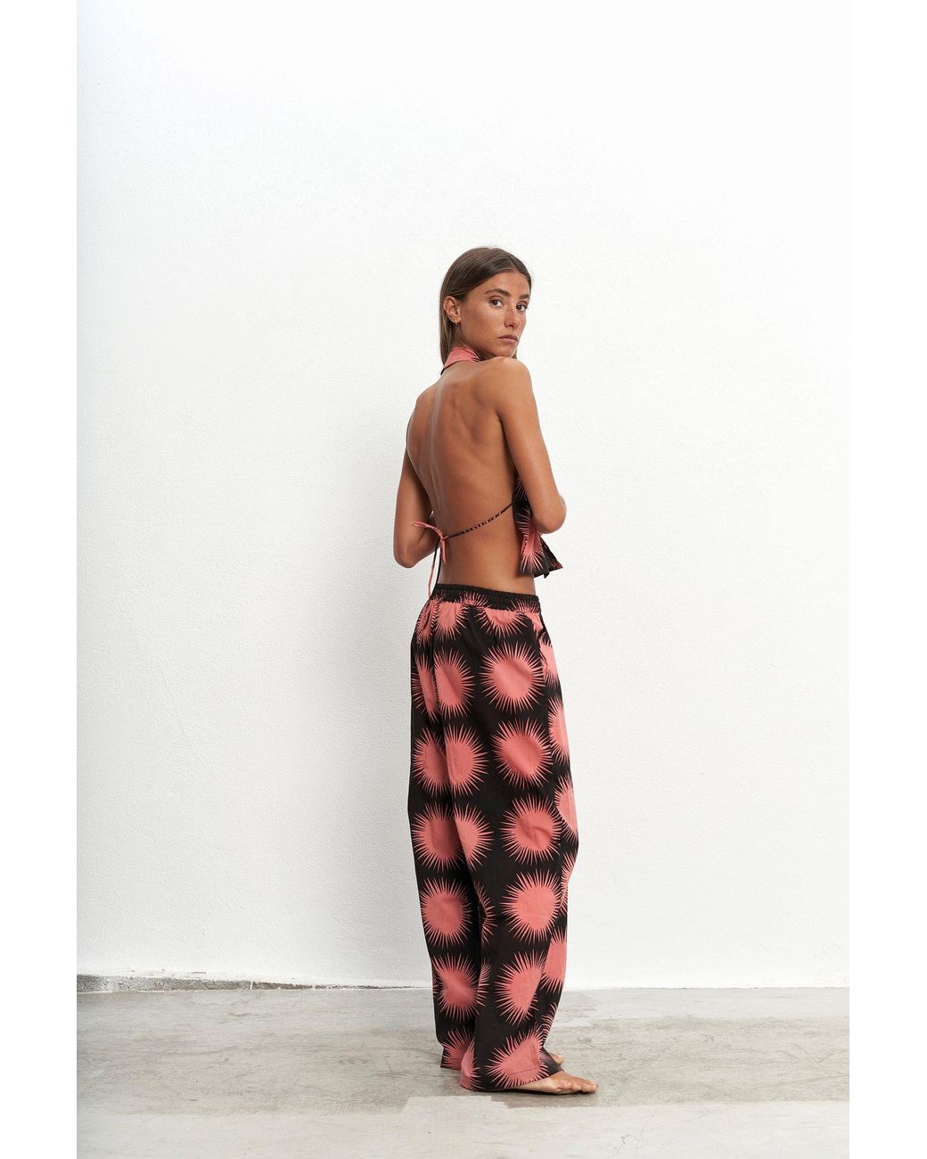 Par & Escala Red Clotilde Pant