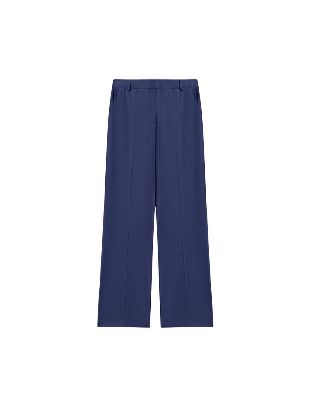 Nocturne Blue Tailored Straight-Leg Pants