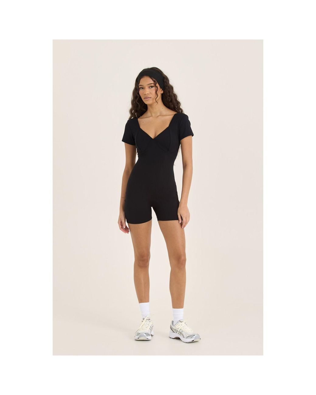 Loom Archives Black Day Flow Open Back Unitard