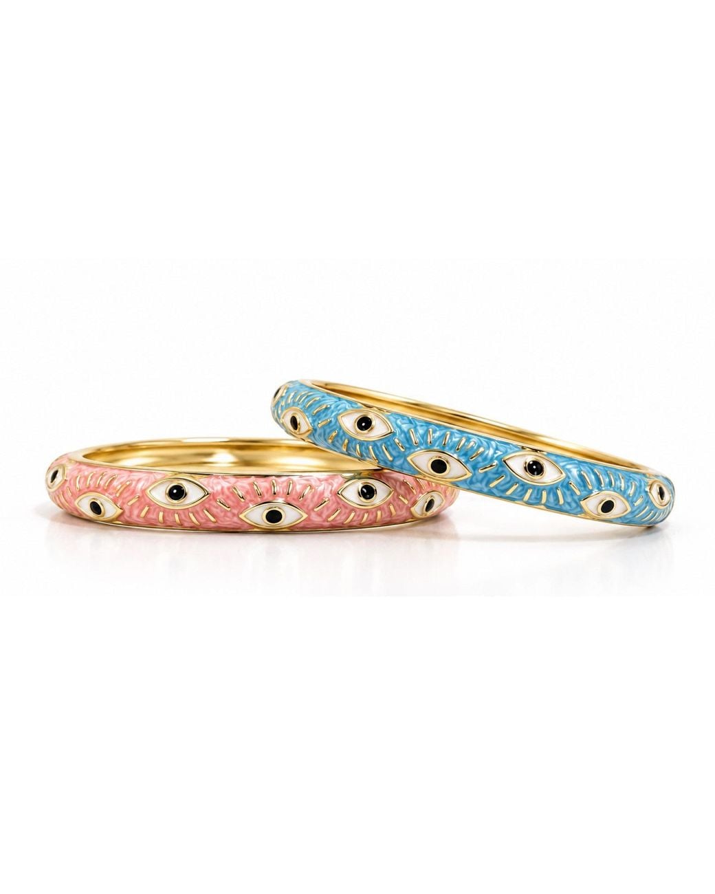 Nuvv Collection Blue And Evil Eye Bangles