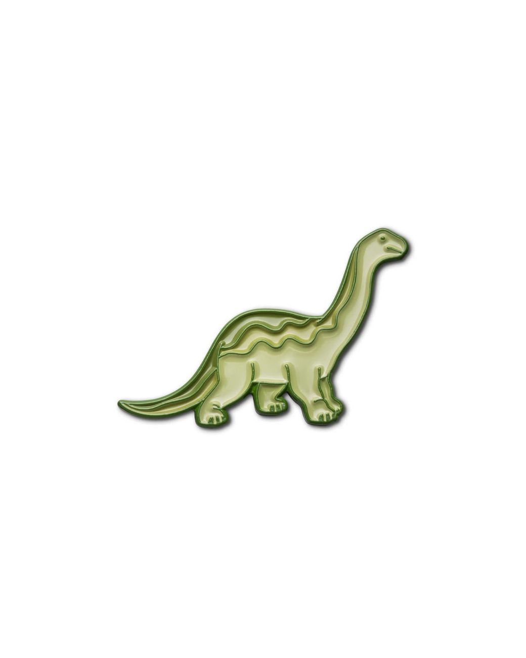 Make Heads Turn Green Enamel Pin Dinosaur New