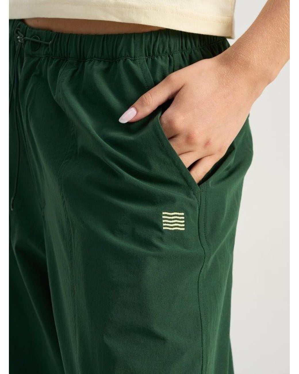 Bondi Active Green Parachute Pant