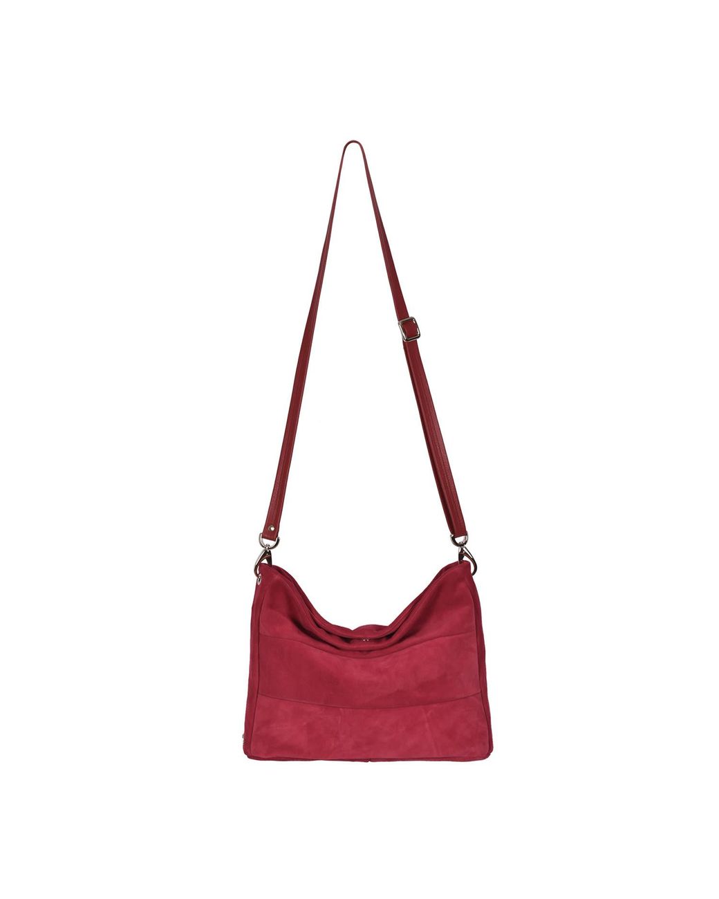 Owen Barry Red Suede Crossbody Bag Passion Marizion