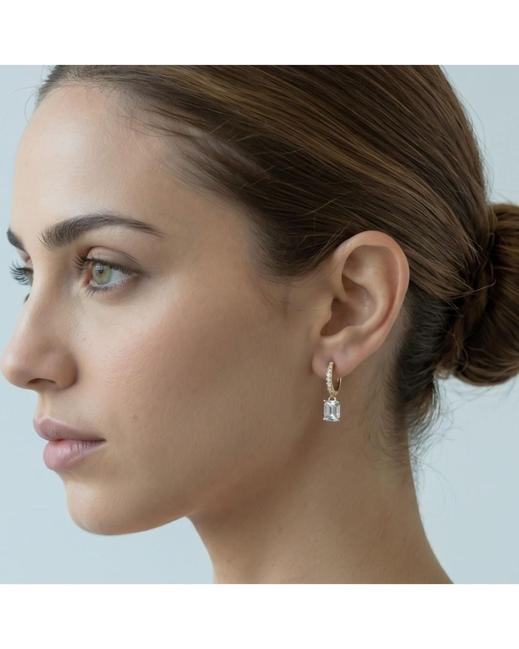 Uchi and Soto Metallic Shikaku Stone Earrings