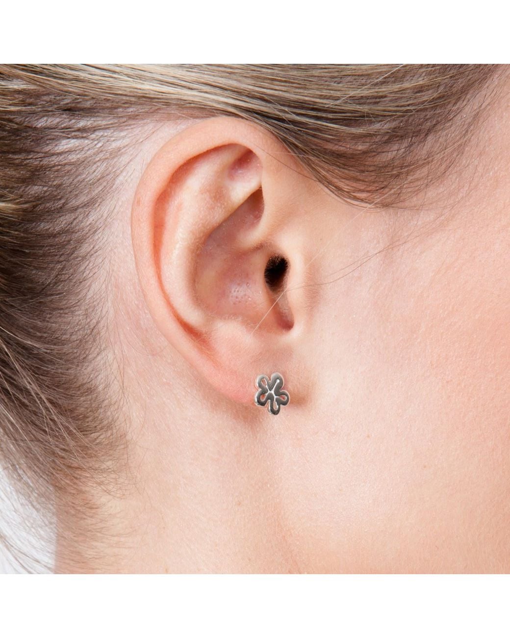 Lucy Quartermaine Metallic Open Splash Studs