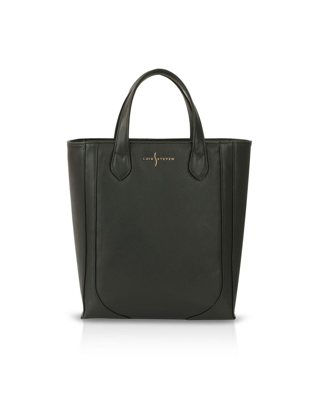 Luis Steven Black Tall Office Tote
