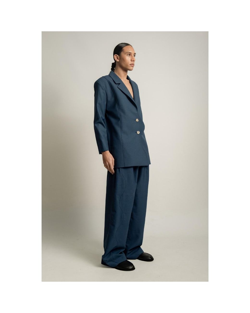 Van Brussel Blue Avery Wave Blazer
