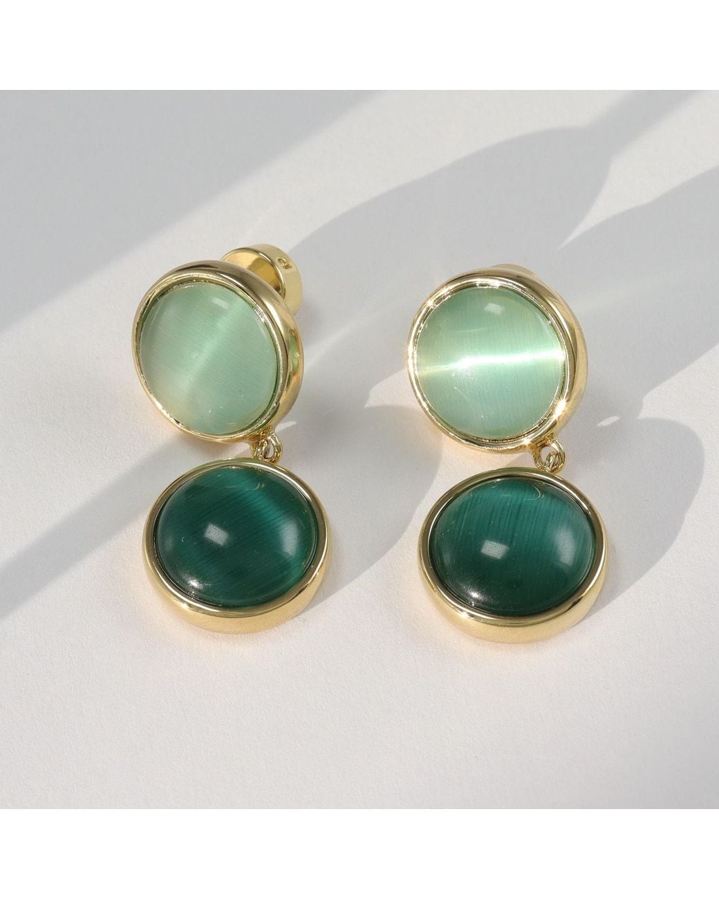 Hye Jane Jewelry Green Aqua Tonal Marlow Drop Earrings