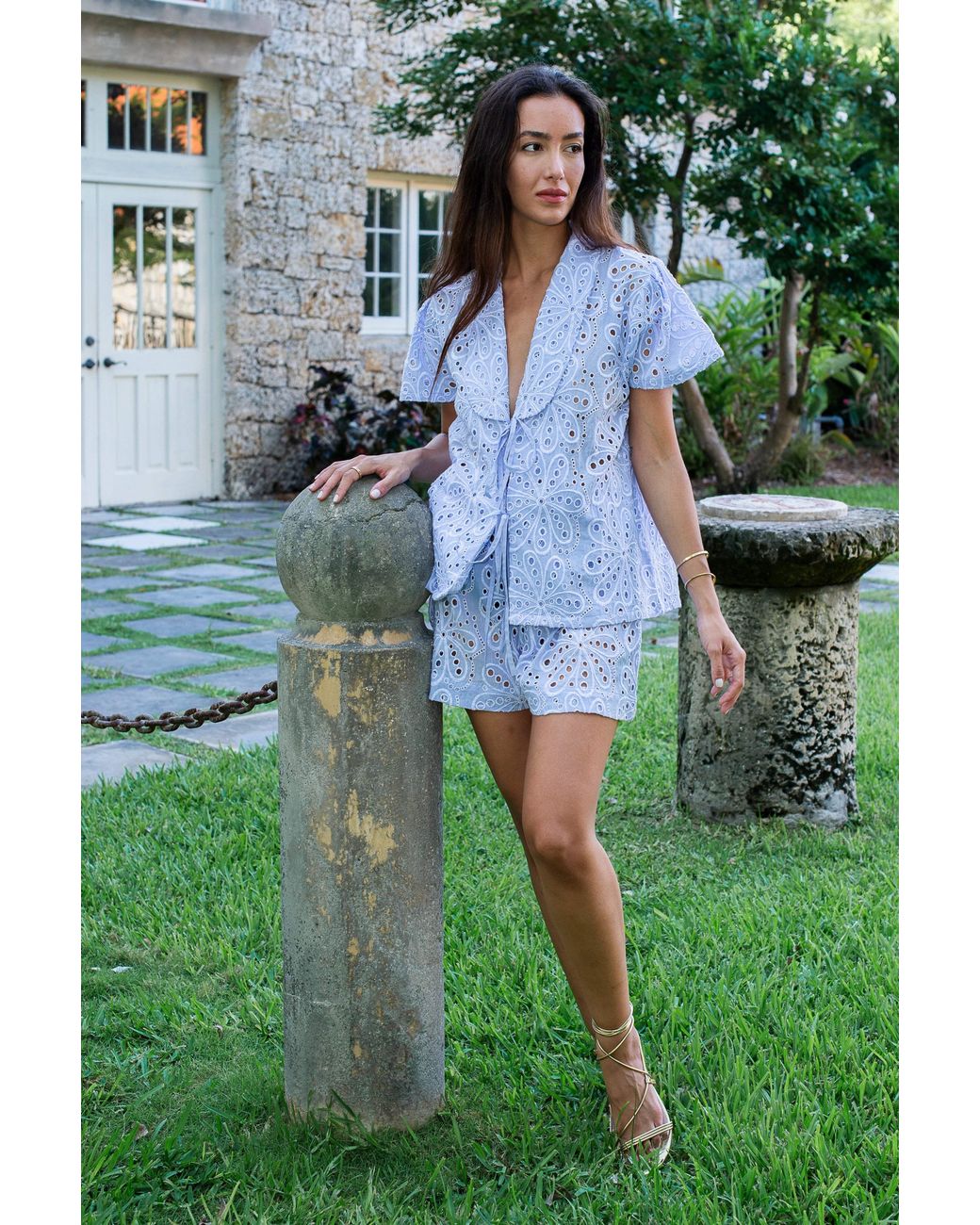 Bindu Blue Gala Shorts