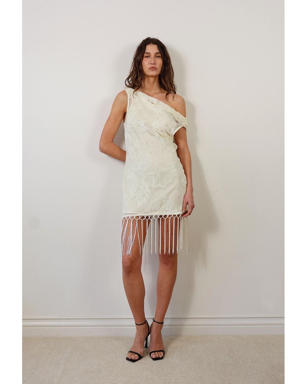 Tohen White Neutrals Astley Mini Dress